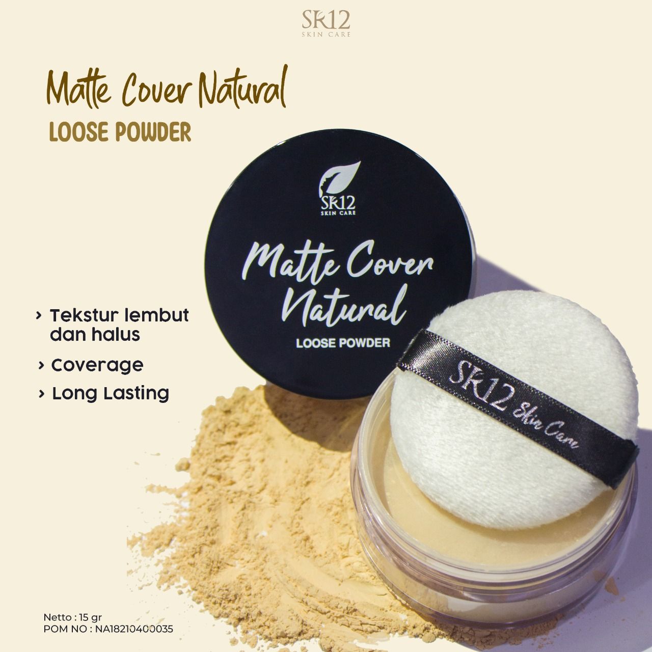 Loose powder matte cover natural