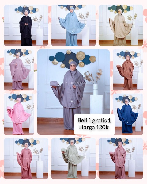 Mukena beli 1 gratis 1
