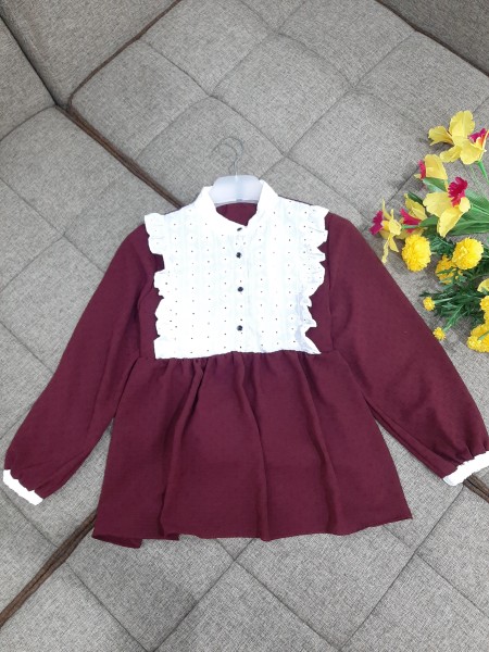 Baju TSCN* BLUS CAMPUR 2 (ALL Size Maroon)