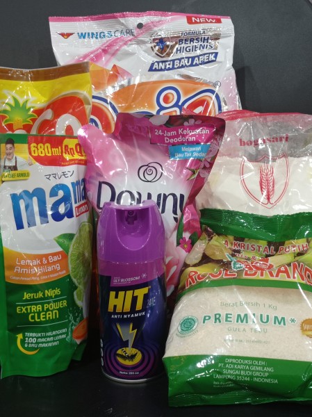 MINYAK, TERIGU, GULA PASIR, SABUN CUCI