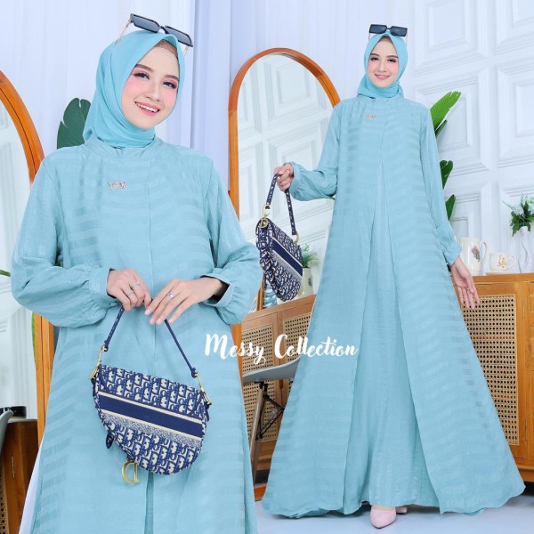 Gamis Dior Biru