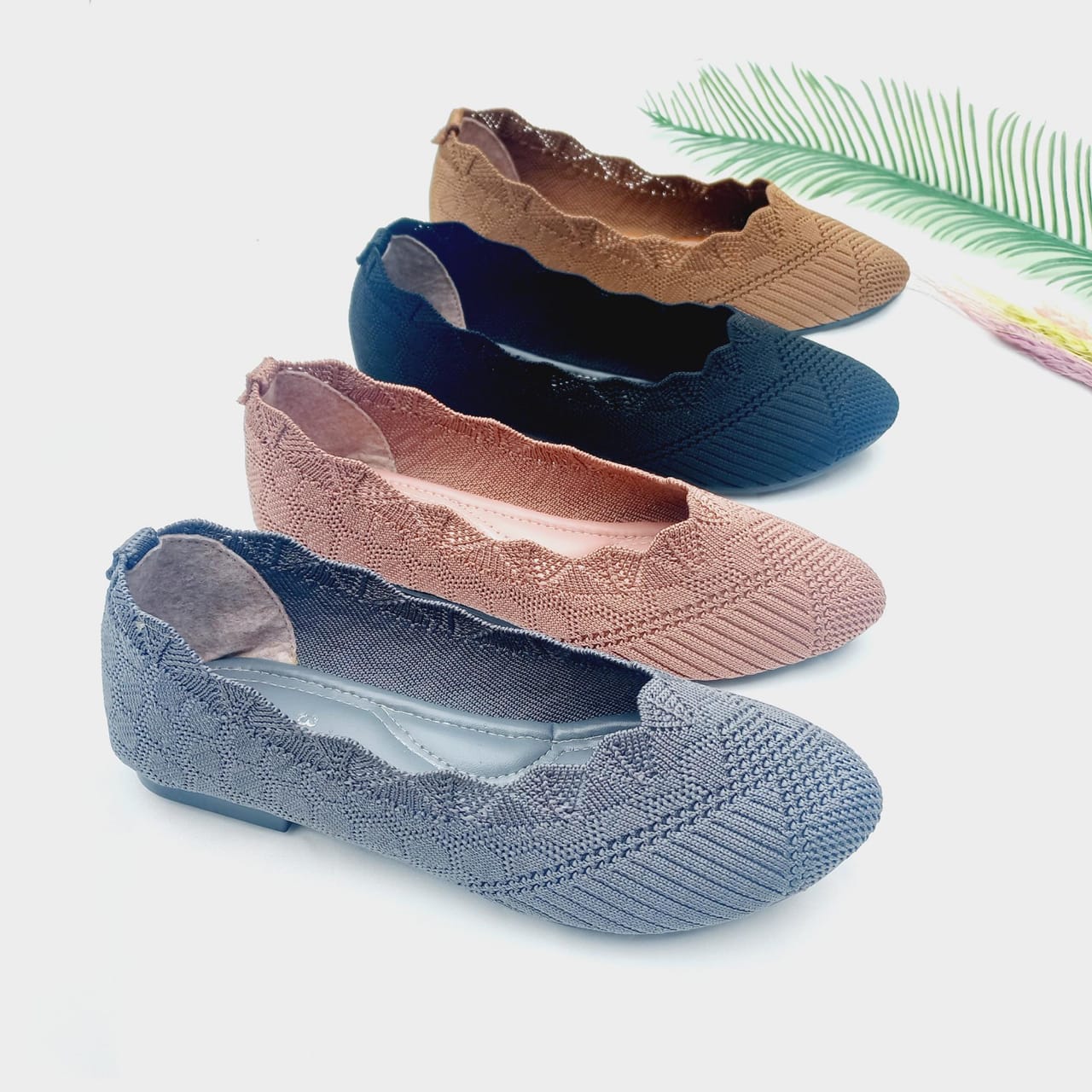 Sepatu Flat Rajut Rilis Calia Rajut