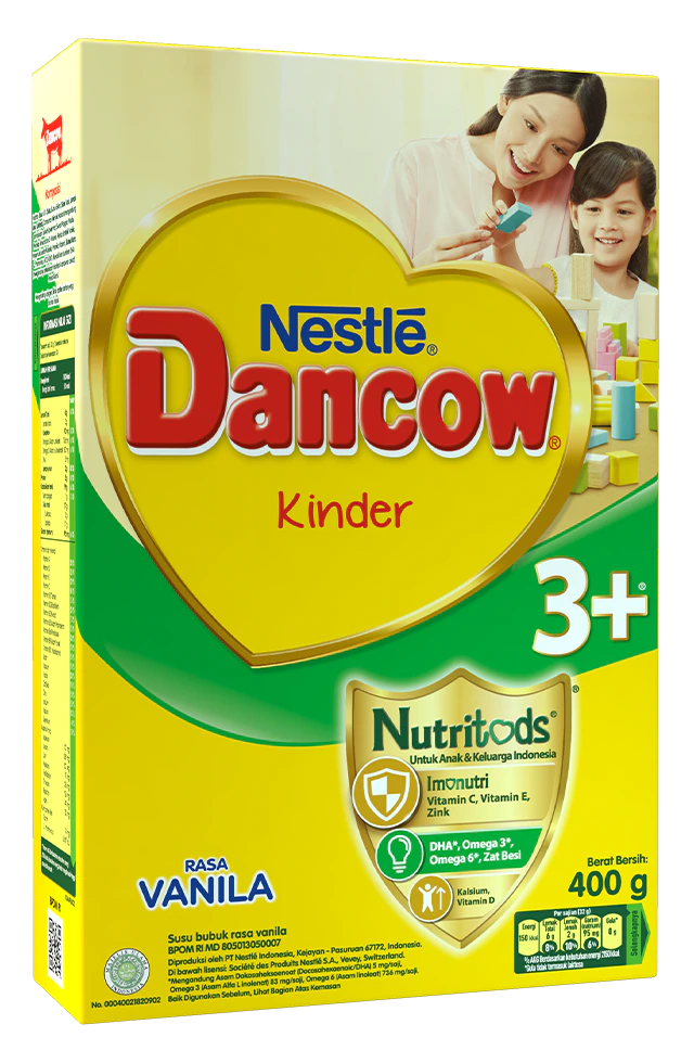 DANCOW 3 PLUS VANILA 400GR
