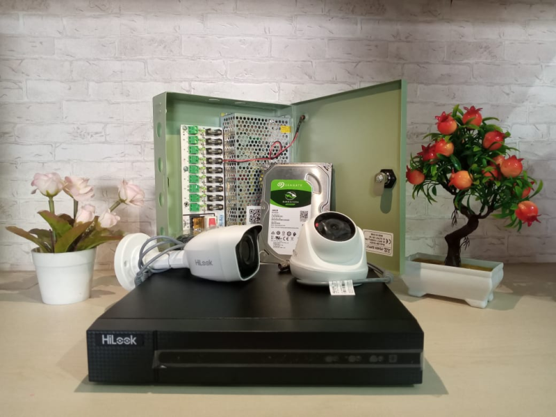 PAKET CCTV HIKVISON 4 CHANNEL + PASANG