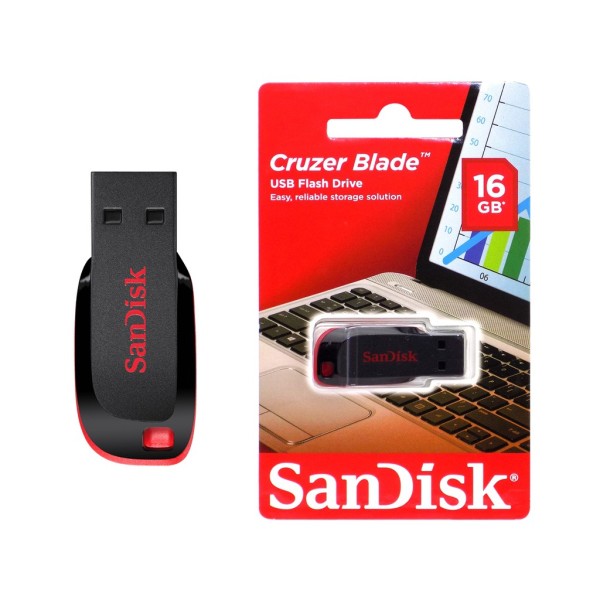 Flashdisk sandisk cruzer blade 16gb