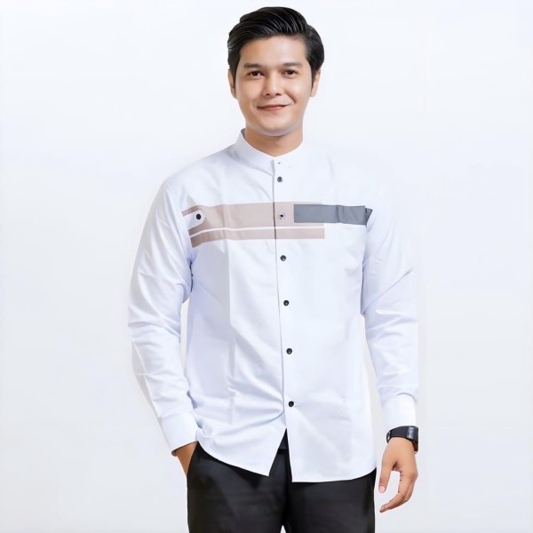 Koko Putih Lengan Panjang
