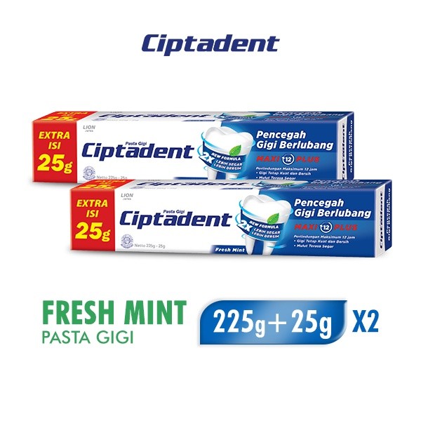 CIPTADENT PASTA FRESH MINT 225GR+25GR