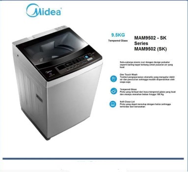 Midea Mesin Cuci Top Loading MAM9502(SK)