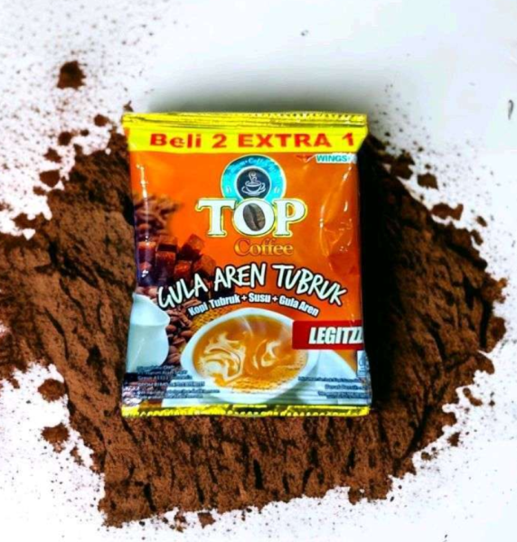 TOP KOPI  SUSU GULA AREN 3IN1 27GR