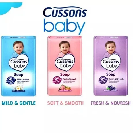 CUSSONS BABY SABUN BATANG PINK/BIRU/UNGU