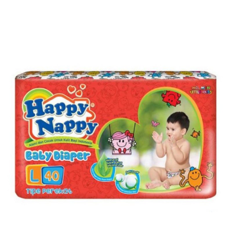 HAPPY NAPPY BABY DIAPERS L40