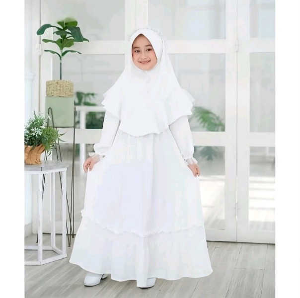 Gamis Anak Set Kerudung