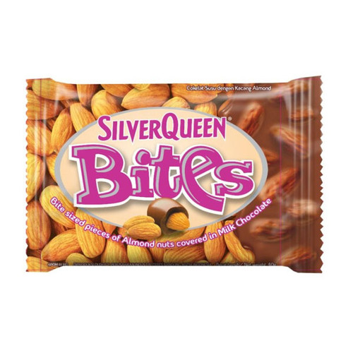 SILVER QUEEN BITES ALMOND NUT 40GR