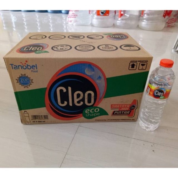CLEO ECOSHAPE BTL 550ML / CLEO ECOSHAPE BTL 550ML 1 KARTPN ( ISI 24 PCS )