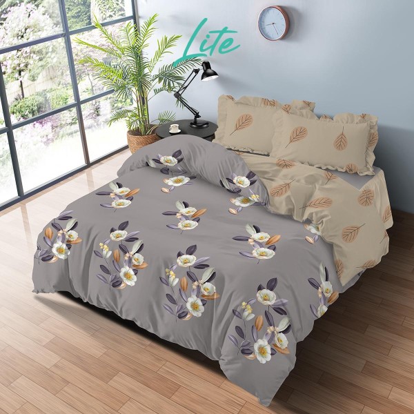 Kintakun - Bed Cover Set Sprei Rumbai Lite Leila Microtex T20 180 x 200 King