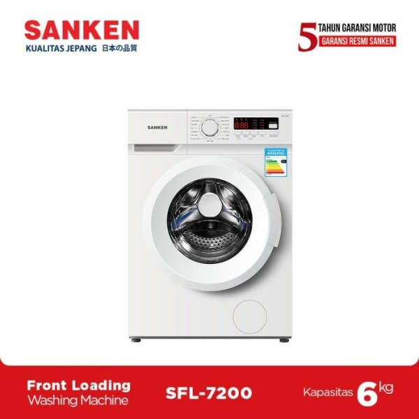 Mesin Cuci Front Loading Sanken SFL 7200