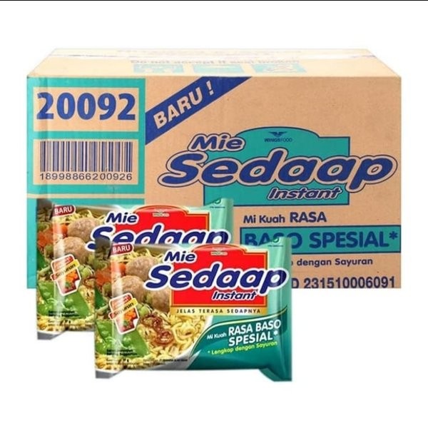MIE SEDAAP KUAH BAKSO SPESIAL 77GR
