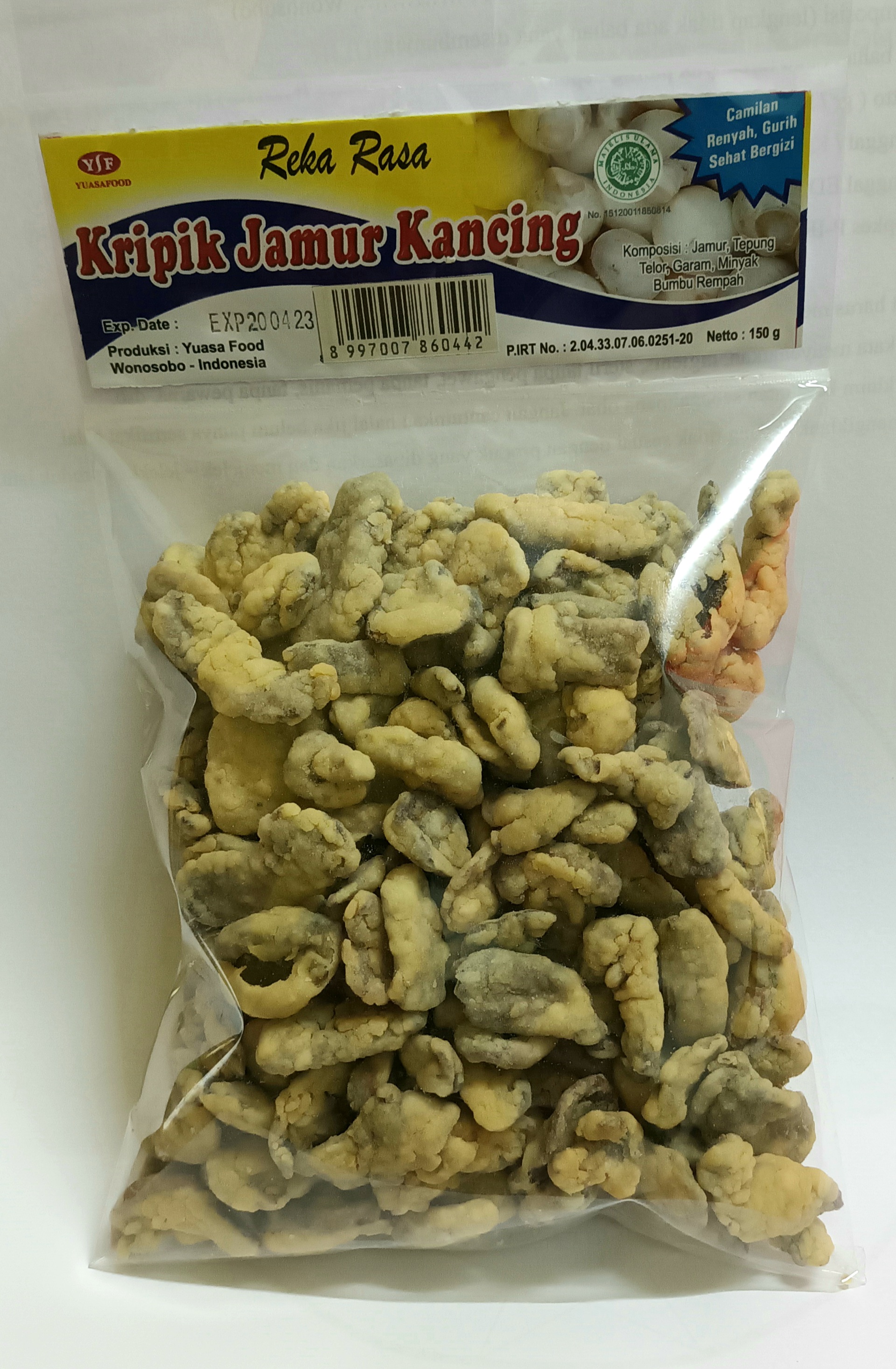 Keripik Jamur Kancing 150 g