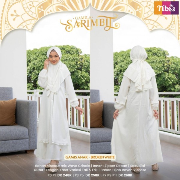 GAMILA GAMIS ANAK BROKEN WHITE