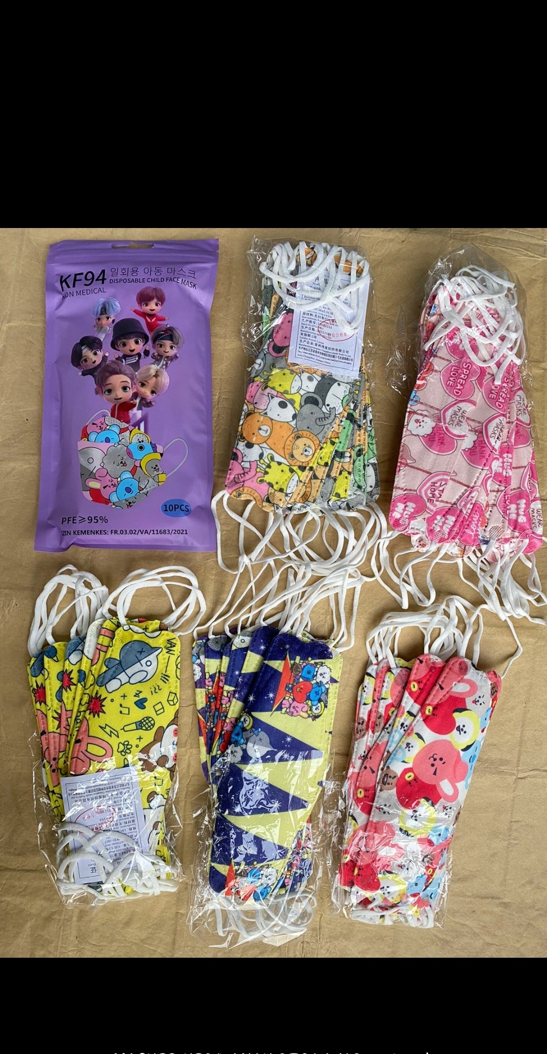 Masker anak BTS