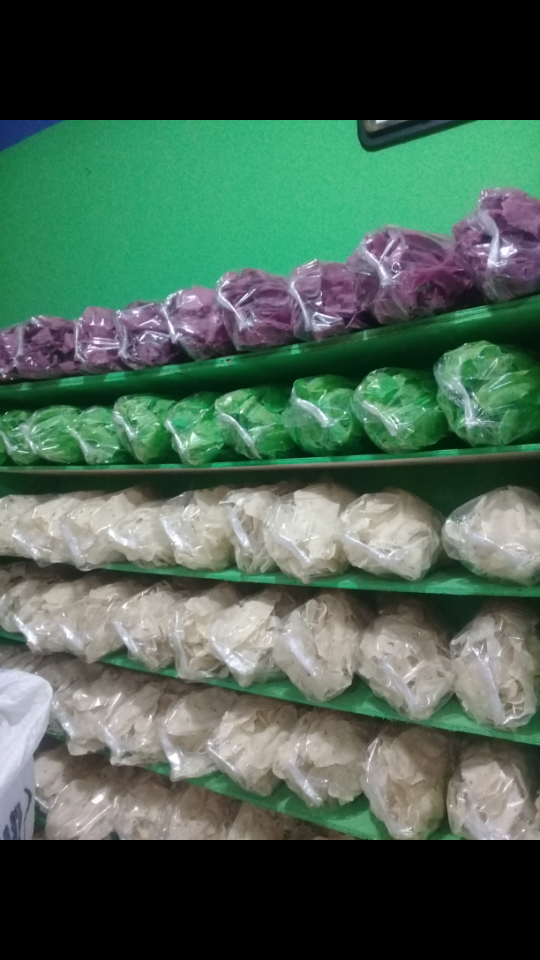 Opak singkong warna
