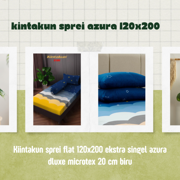 Sprei kintakun motif azura ukuran 120x200