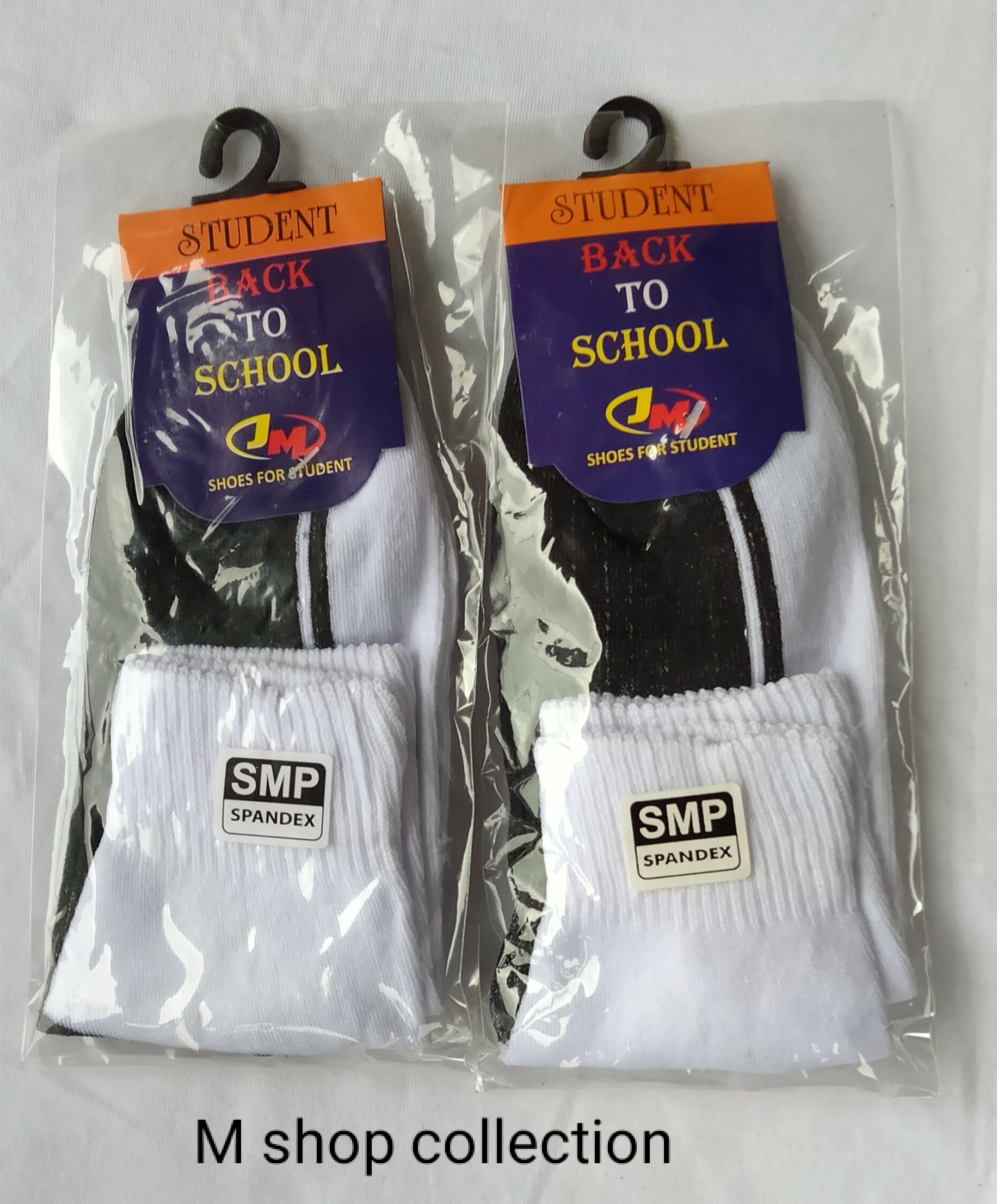 Kaos kaki smp pendek hitam putih
