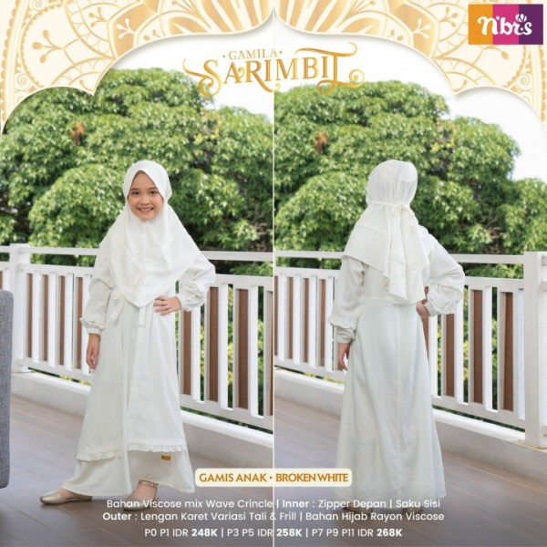 GAMILA GAMIS ANAK BROKEN WHITE