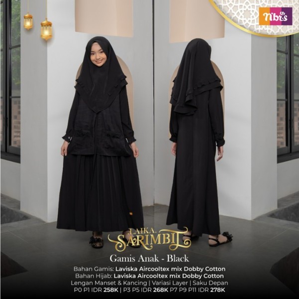 LAIKA GAMIS ANAK BLACK