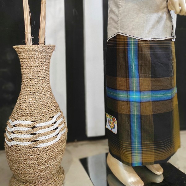 Sarung Tenun Wadimor Anak ( Coklat Hitam)