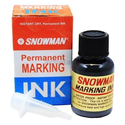 Tinta spidol permanent snowman hitam