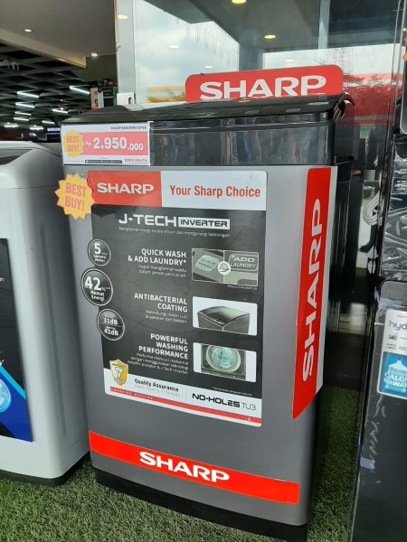 Mesin Cuci Sharp Top Loading ESM 8500XT-SA