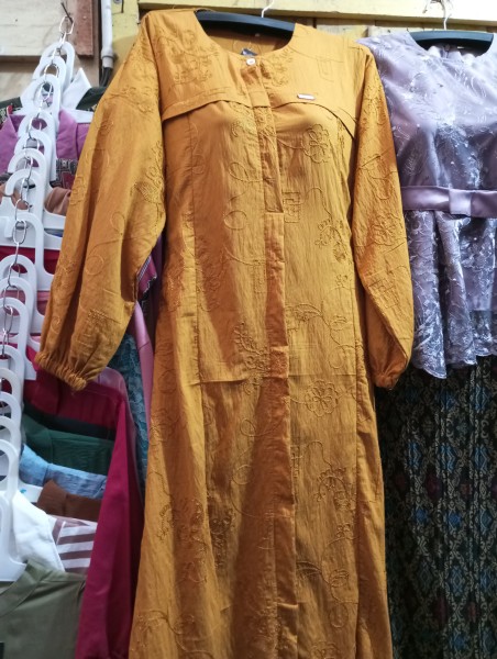Gamis bordir katun