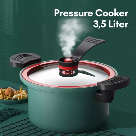 Blooming Deal - Panci Presto Teflon Totipotent Micro Pressure Cooker Pot Anti Lengket 3500 ml