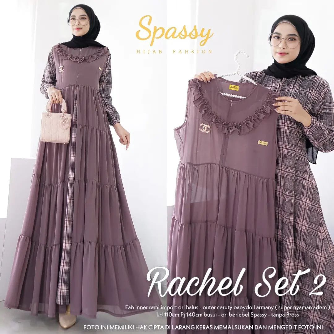 gamis RACHEL SET purple