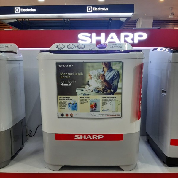 Mesin Cuci Sharp 2tabung EST 85 CR